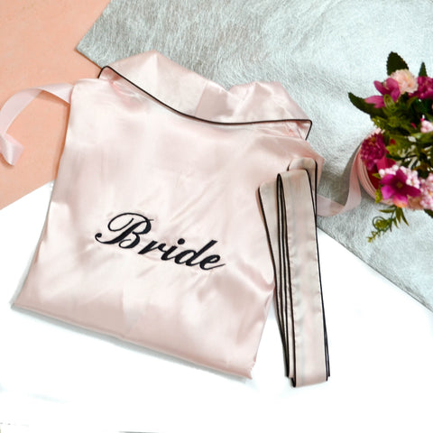 Personalised Satin Dressing Gown (Bathrobe)