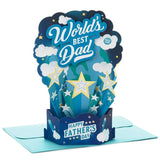 World's Best Dad Musical 3D Pop-Up Father's Day Card With Light (Father's Day 2021)