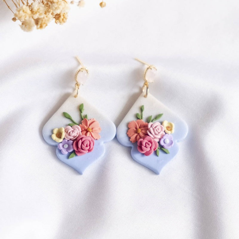 Florescer Polymer Clay Earring #1