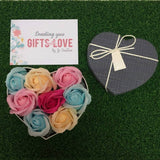 Gift Box with 8 Scented Soap Roses