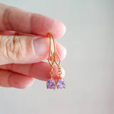 Luxe Purple-Tanzanite Purple Handmade Earring