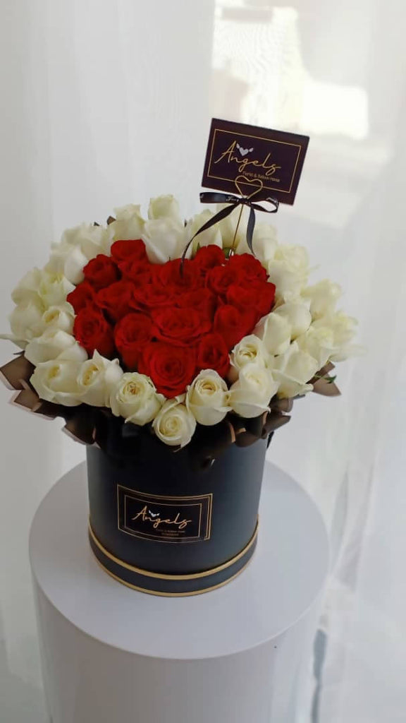 Heart Shape Ramo 50 Roses 50 Roses Heart Shape (Negeri Sembilan Delivery only) | Giftr - Malaysia ...