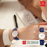 Julius Gift Set Preserved Rose Box Fashion Watch JA-1309LB (Blue) + Jewelry Necklace & Earring ESME ES096 (Nationwide Delivery)