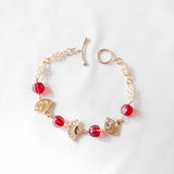 Oriental Fan In Red Handmade Bracelet - CNY Hampers & Gifts 2025