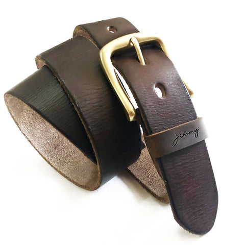 Personalised Genuine Leather Men's Belt - Valentine's Day Flowers & Gifts 2026