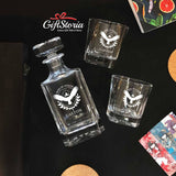 Personalized Whiskey Decanter Set (Design 10) (6-8 working days)